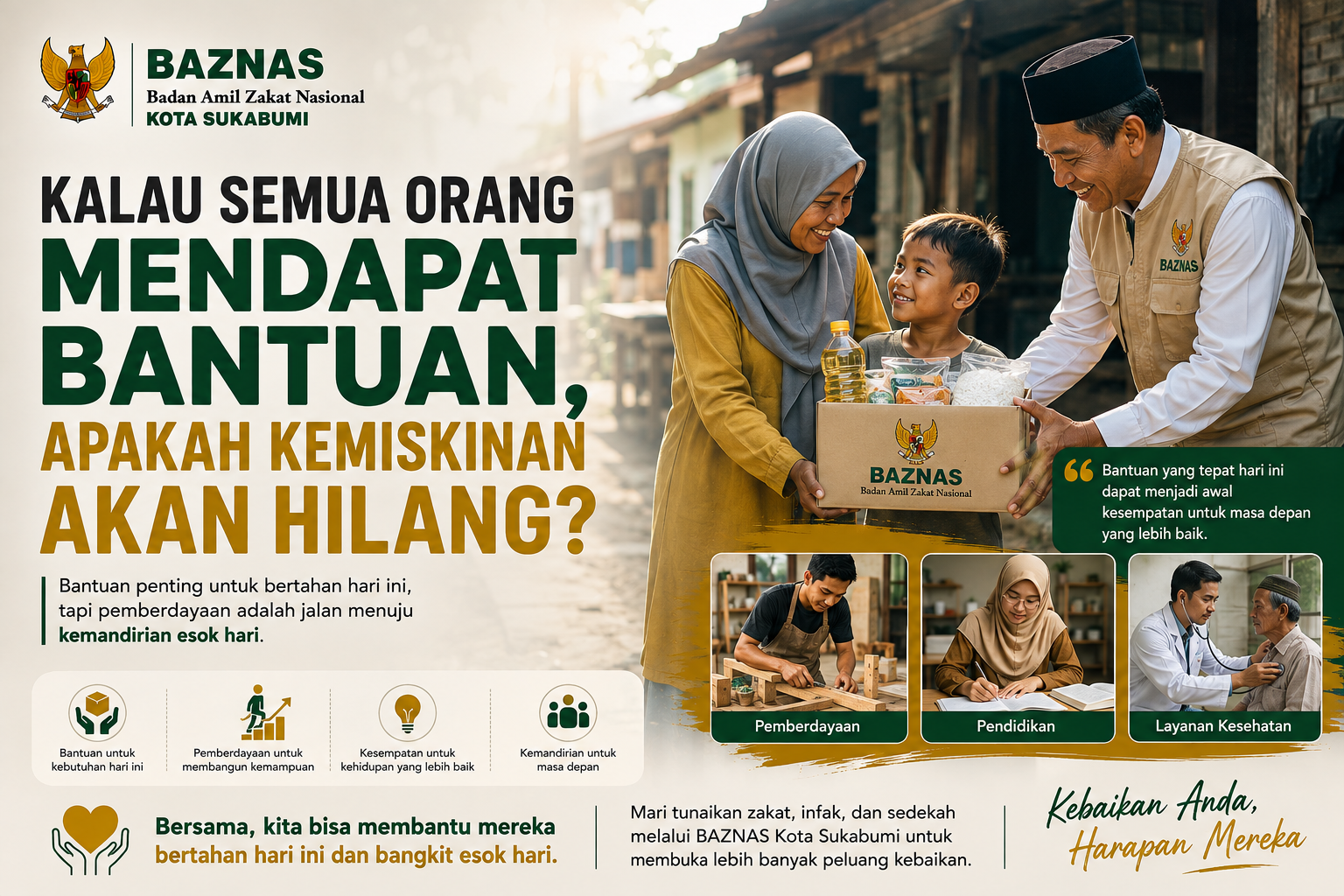 Kalau Semua Orang Mendapat Bantuan, Apakah Kemiskinan Akan Hilang?
