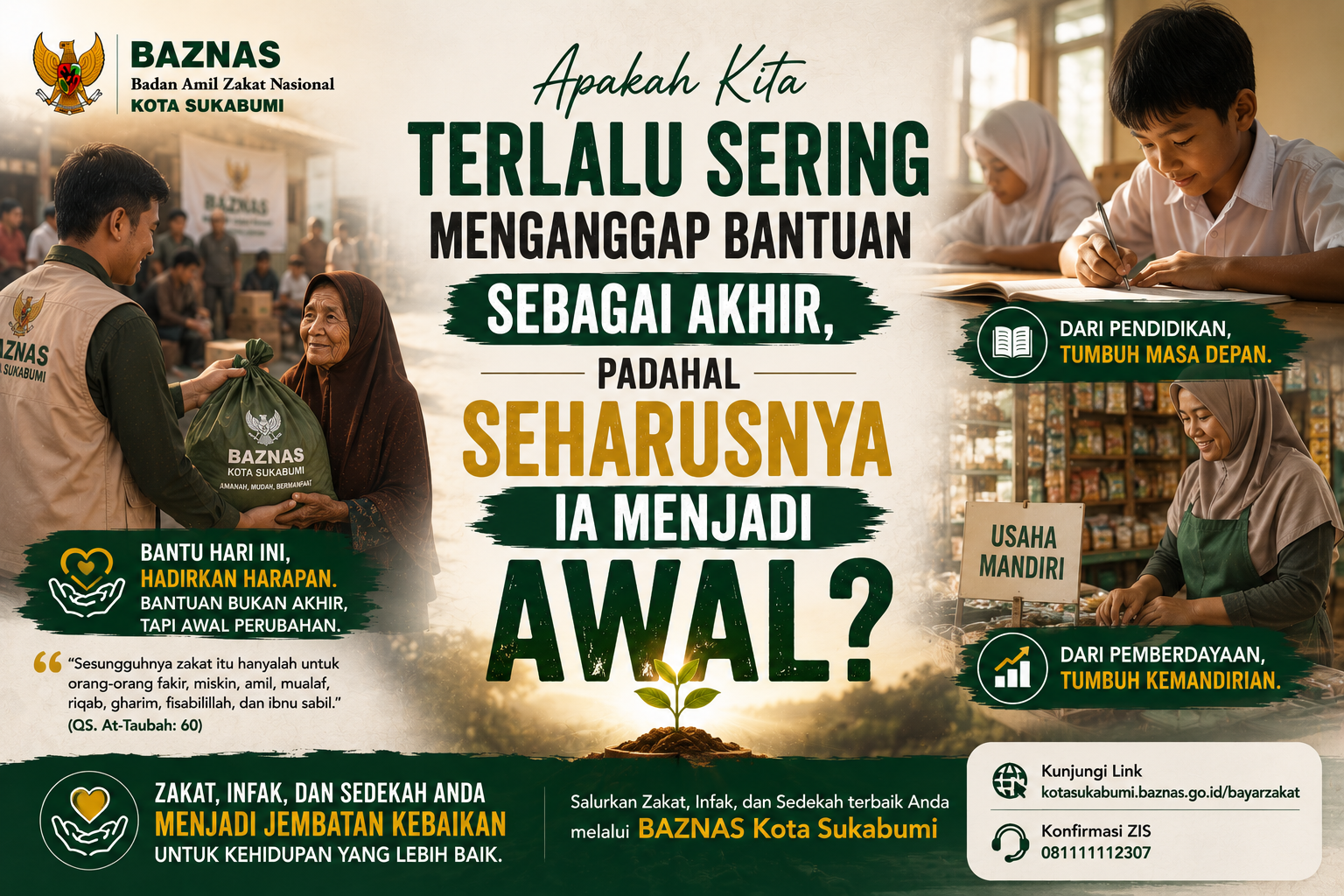 Apakah Kita Terlalu Sering Menganggap Bantuan sebagai Akhir, Padahal Seharusnya Ia Menjadi Awal?