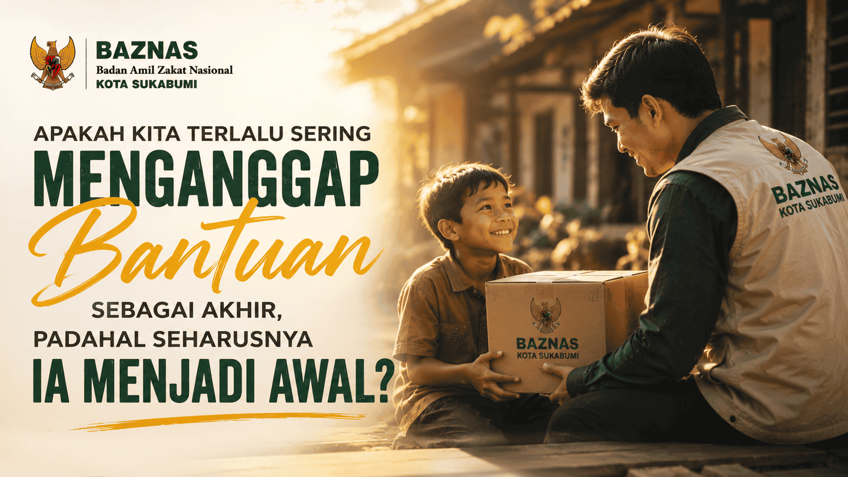 Apakah Kita Terlalu Sering Menganggap Bantuan sebagai Akhir, Padahal Seharusnya Ia Menjadi Awal?