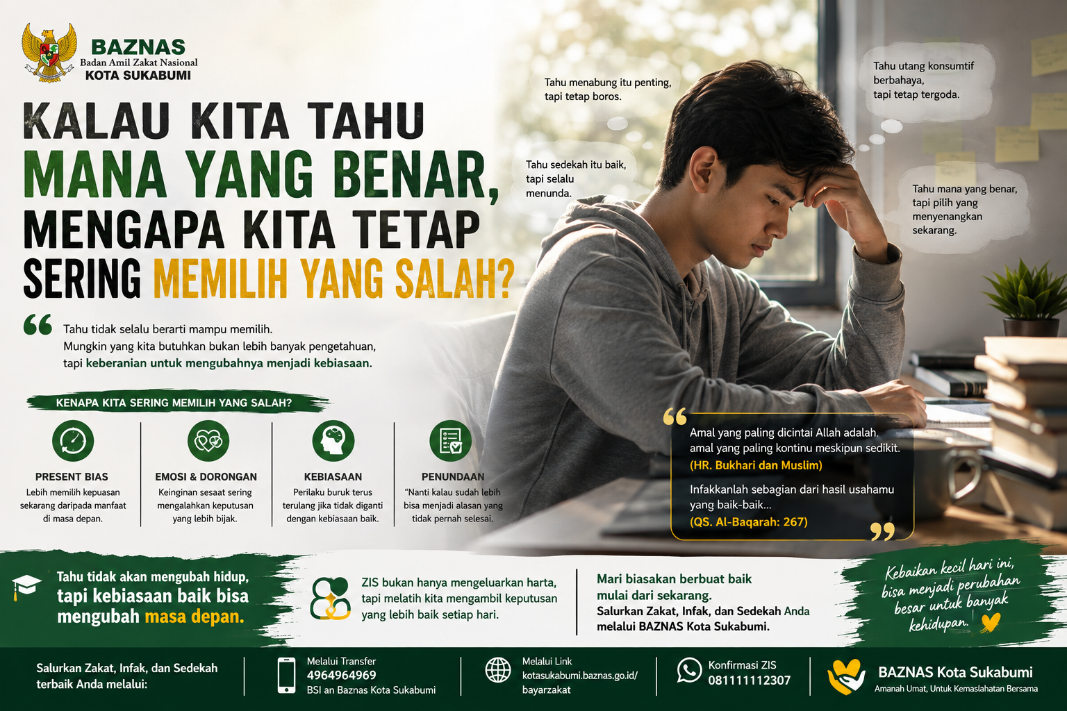 Kalau Kita Tahu Mana yang Benar, Mengapa Kita Tetap Sering Memilih yang Salah?