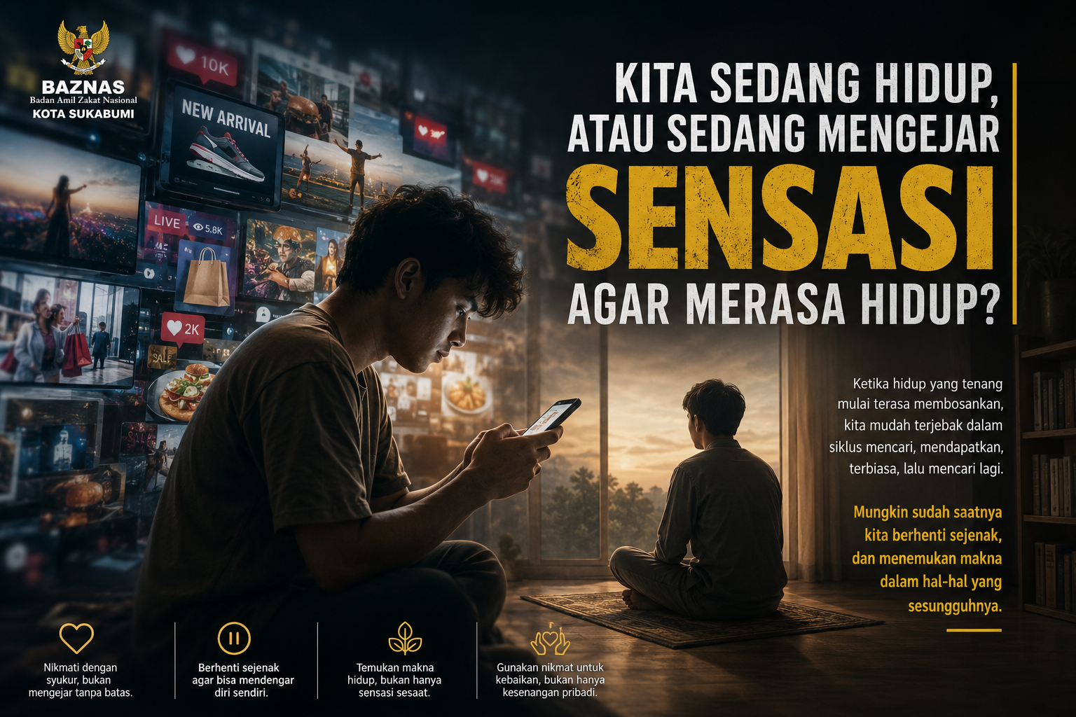 Kita Sedang Hidup, atau Sedang Mencari Sensasi Agar Merasa Hidup