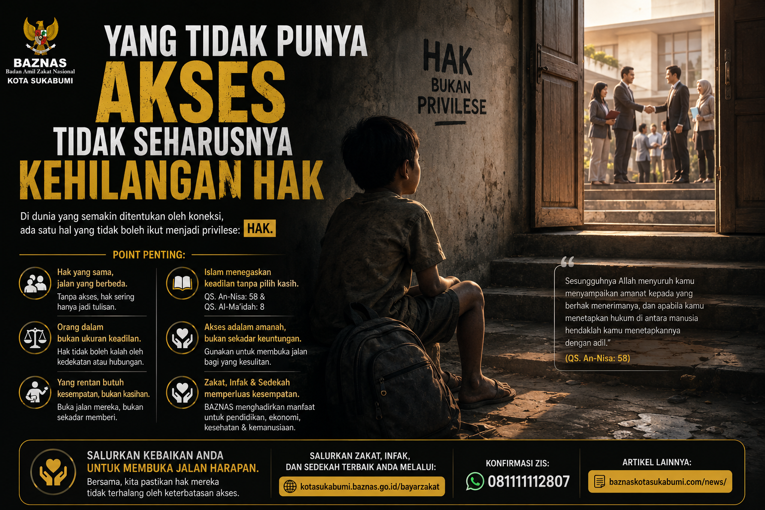 Tidak Punya Akses Tidak Seharusnya Kehilangan Hak