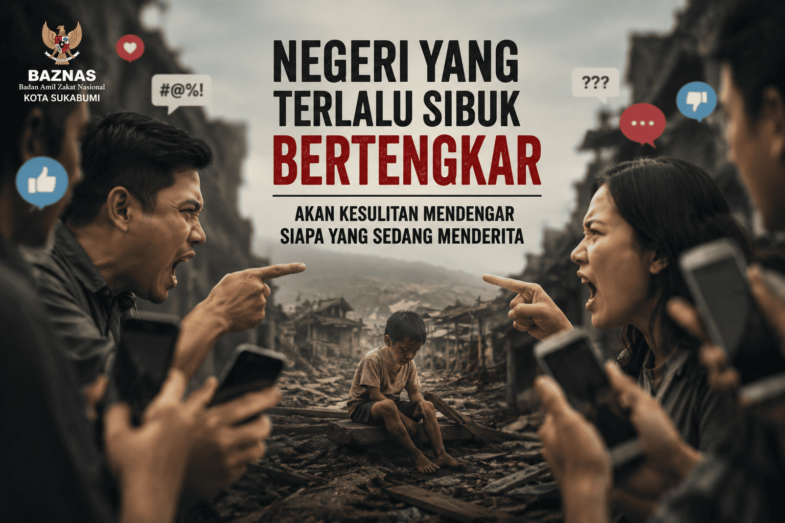 Negeri yang Terlalu Sibuk Bertengkar Akan Kesulitan Mendengar Siapa yang Sedang Menderita