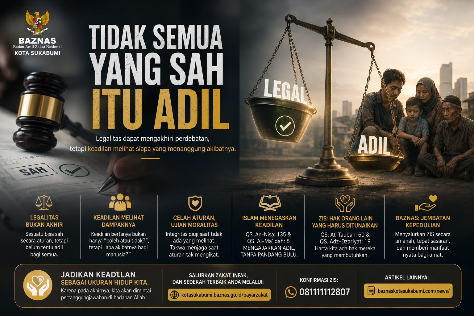Tidak Semua yang Sah Itu Adil