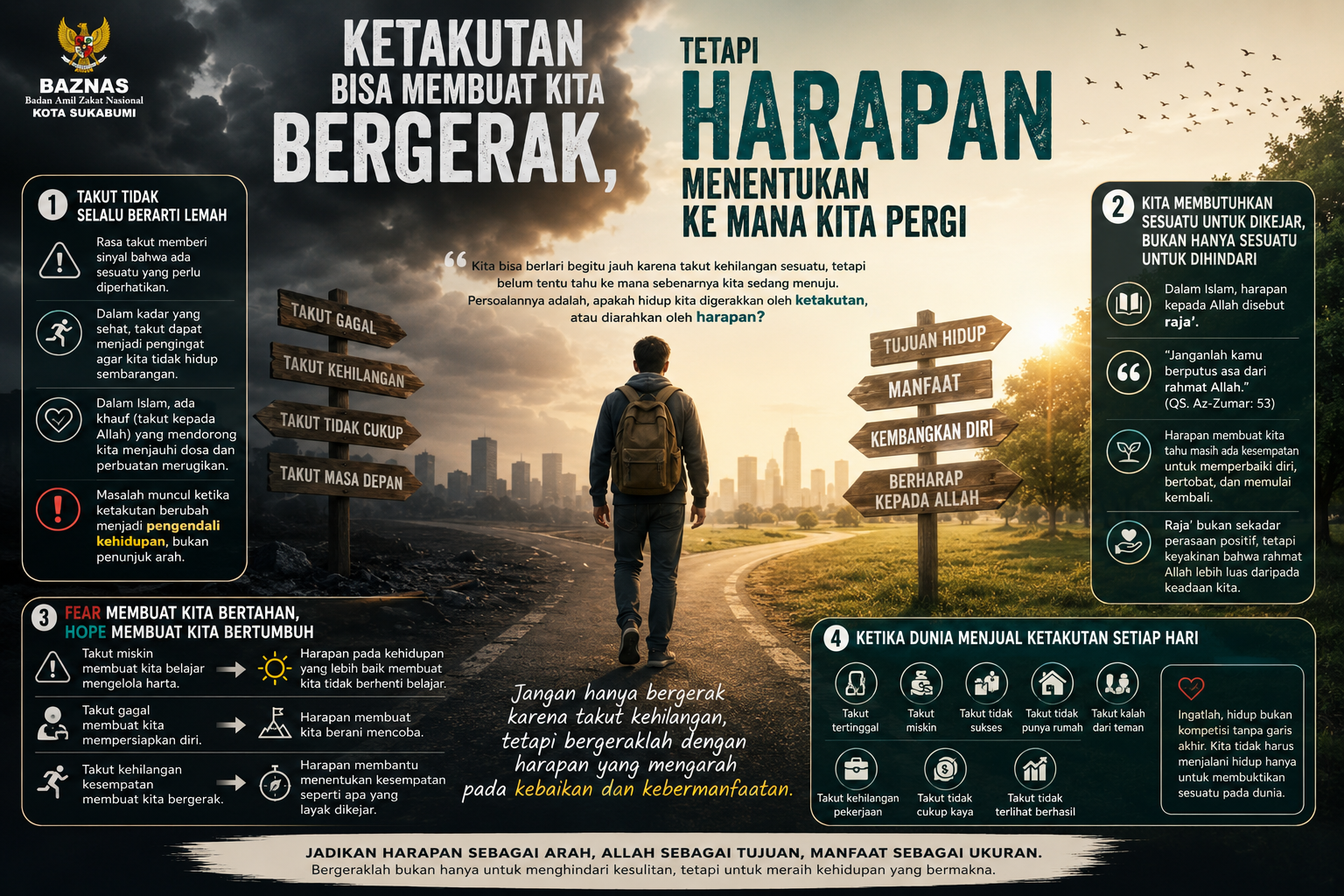 Ketakutan Bisa Membuat Kita Bergerak, tetapi Harapan Menentukan ke Mana Kita Pergi
