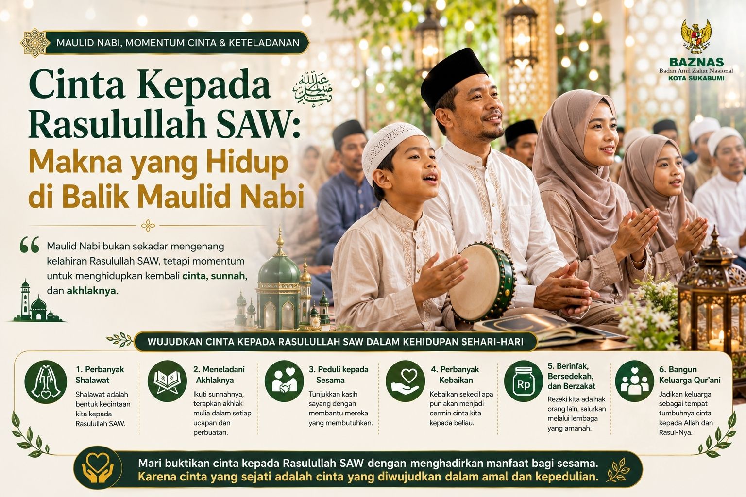 Cinta Kepada Rasulullah SAW Makna yang Hidup di Balik Maulid Nabi