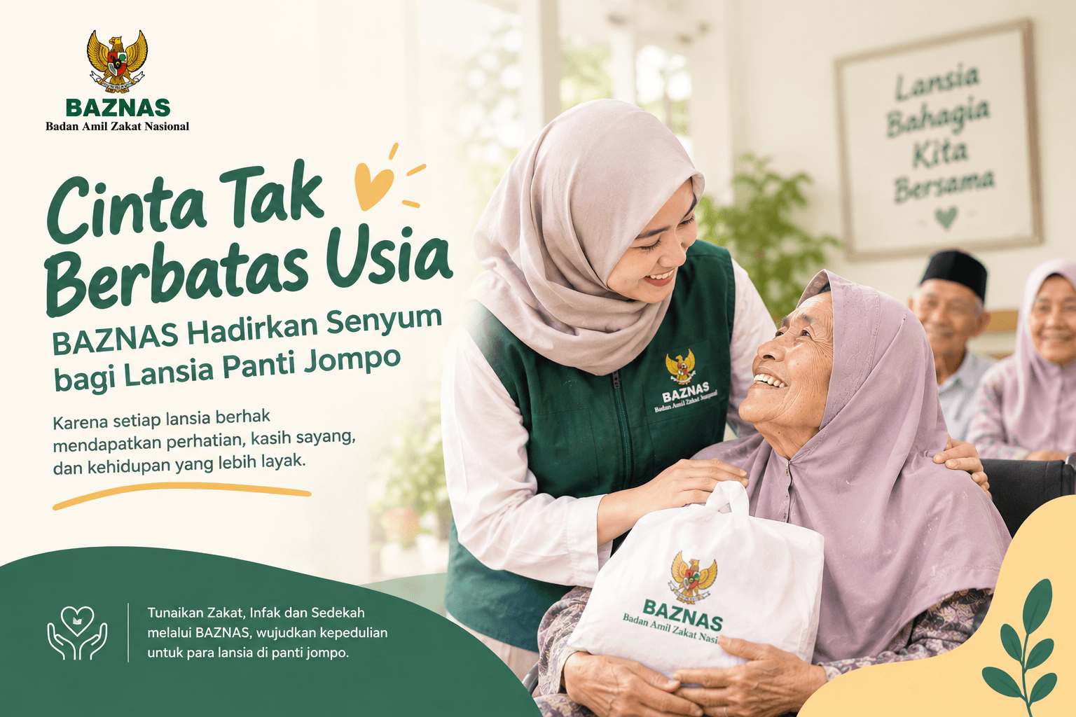 Cinta Tak Berbatas Usia BAZNAS Hadirkan Senyum bagi Lansia Panti Jompo