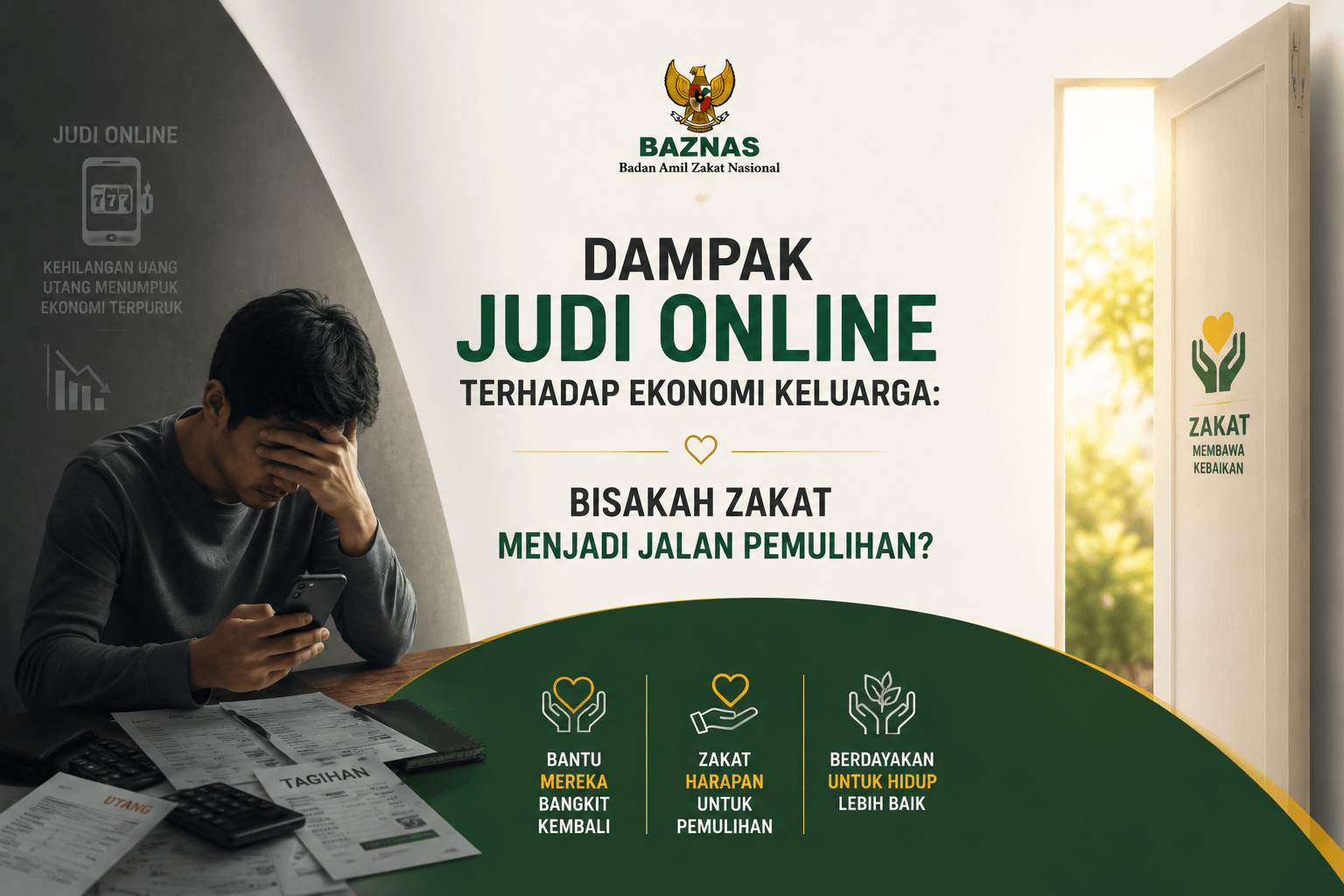 Dampak Judi Online terhadap Ekonomi Keluarga Bisakah Zakat Menjadi Jalan Pemulihan