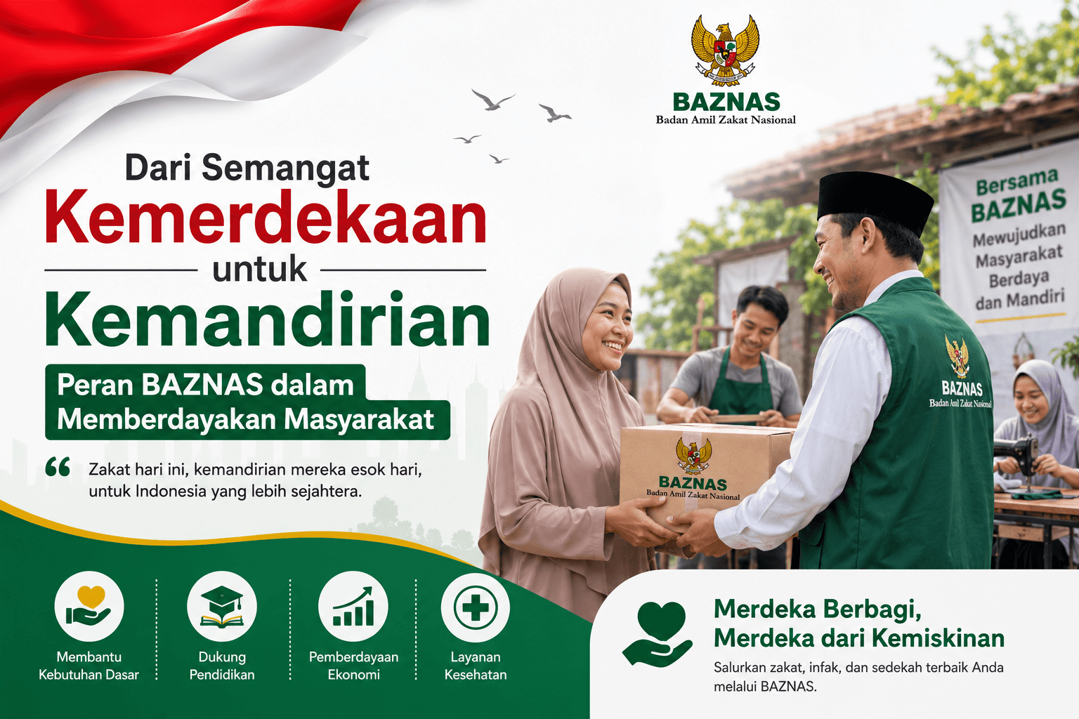 Dari Semangat Kemerdekaan untuk Kemandirian Peran BAZNAS dalam Memberdayakan Masyarakat