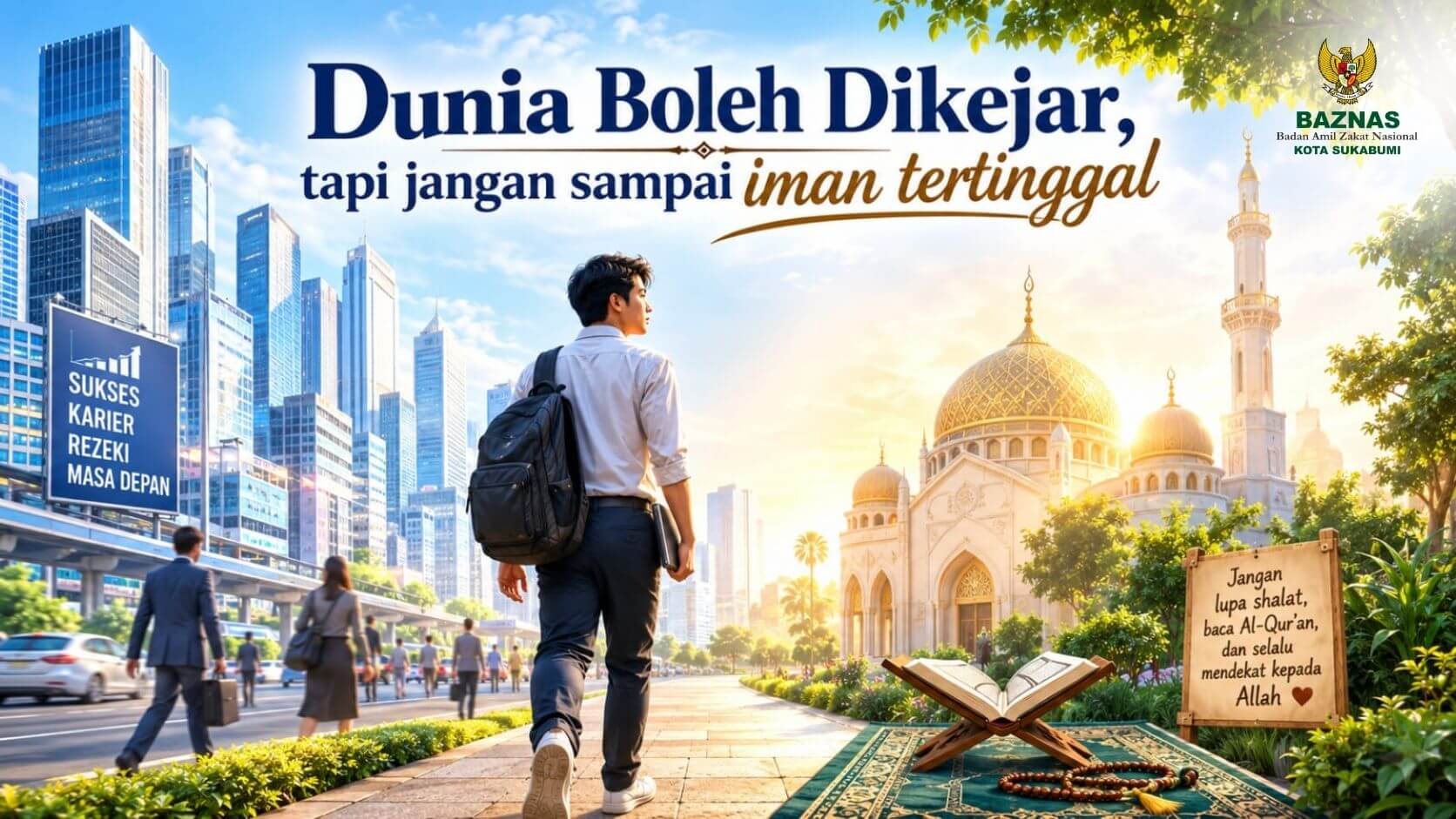 Dunia Boleh Dikejar, Tapi Jangan Sampai Iman Tertinggal