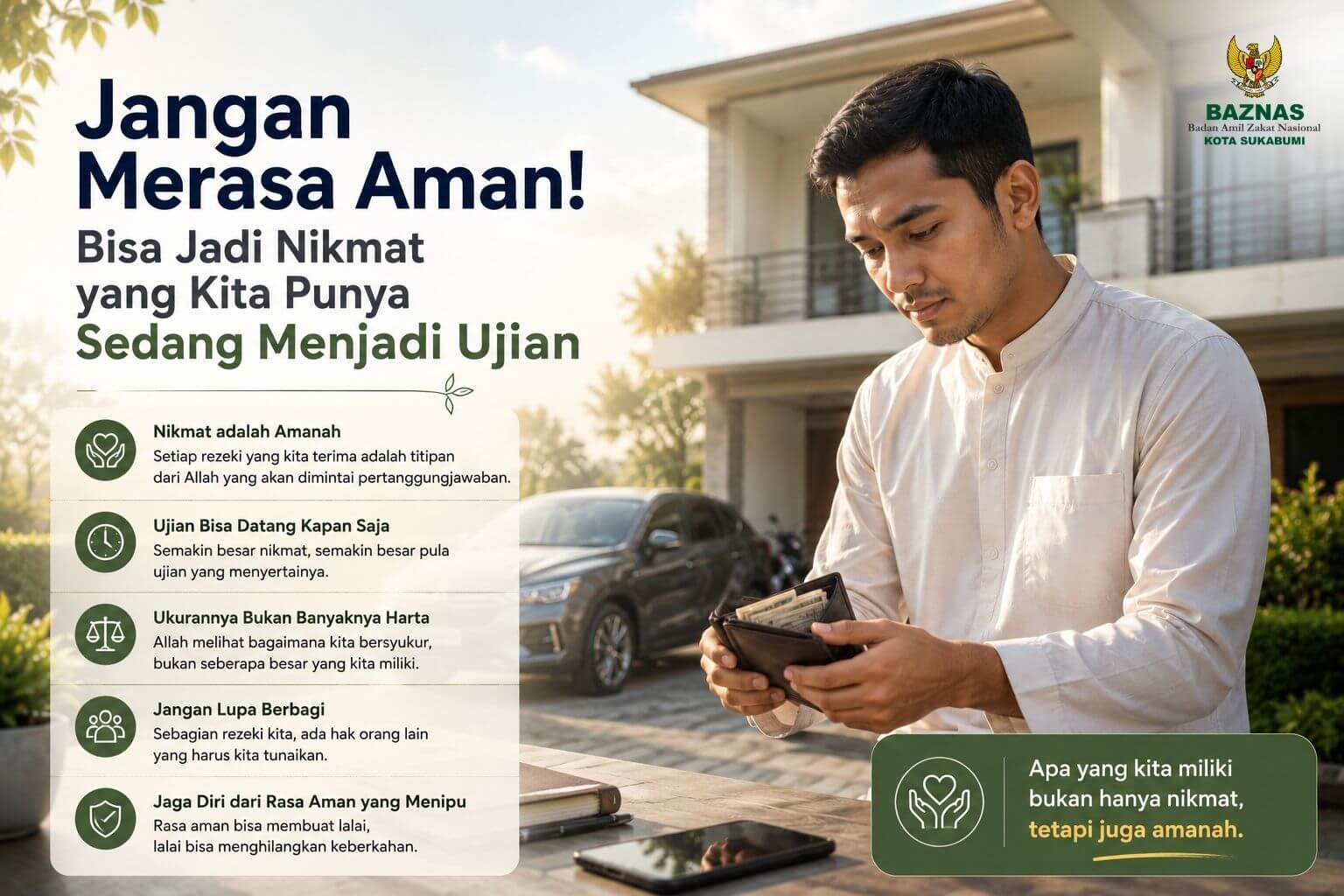 Jangan Merasa Aman! Bisa Jadi Nikmat yang Kita Punya Sedang Menjadi Ujian