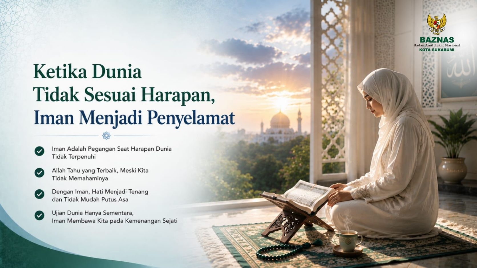 Ketika Dunia Tidak Sesuai Harapan, Iman Menjadi Penyelamat