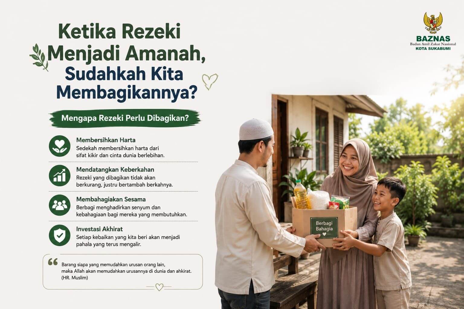 Ketika Rezeki Menjadi Amanah, Sudahkah Kita Membagikannya