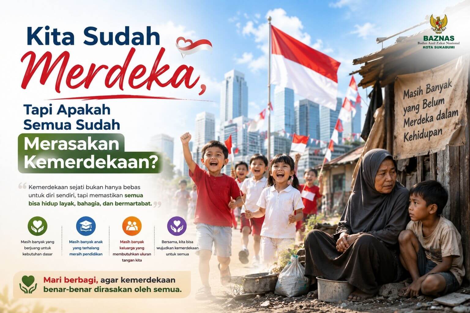 Kita Sudah Merdeka, Tapi Apakah Semua Sudah Merasakan Kemerdekaan