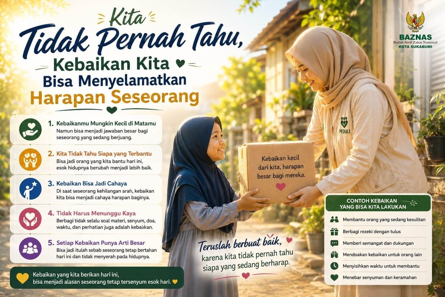 Kita Tidak Pernah Tahu, Kebaikan Kita Bisa Menyelamatkan Harapan Seseorang