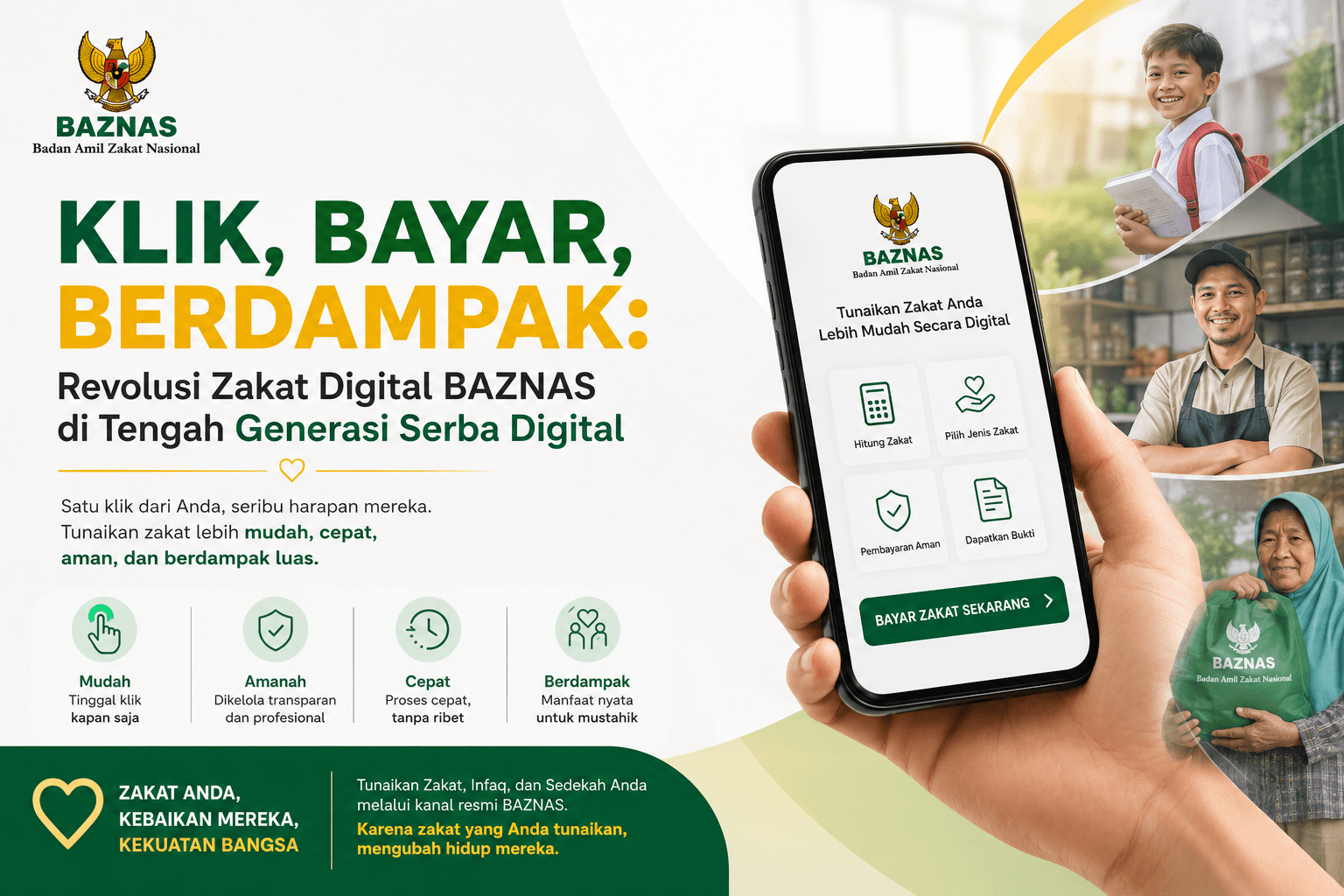 Klik, Bayar, Berdampak Revolusi Zakat Digital BAZNAS di Tengah Generasi Serba Digital