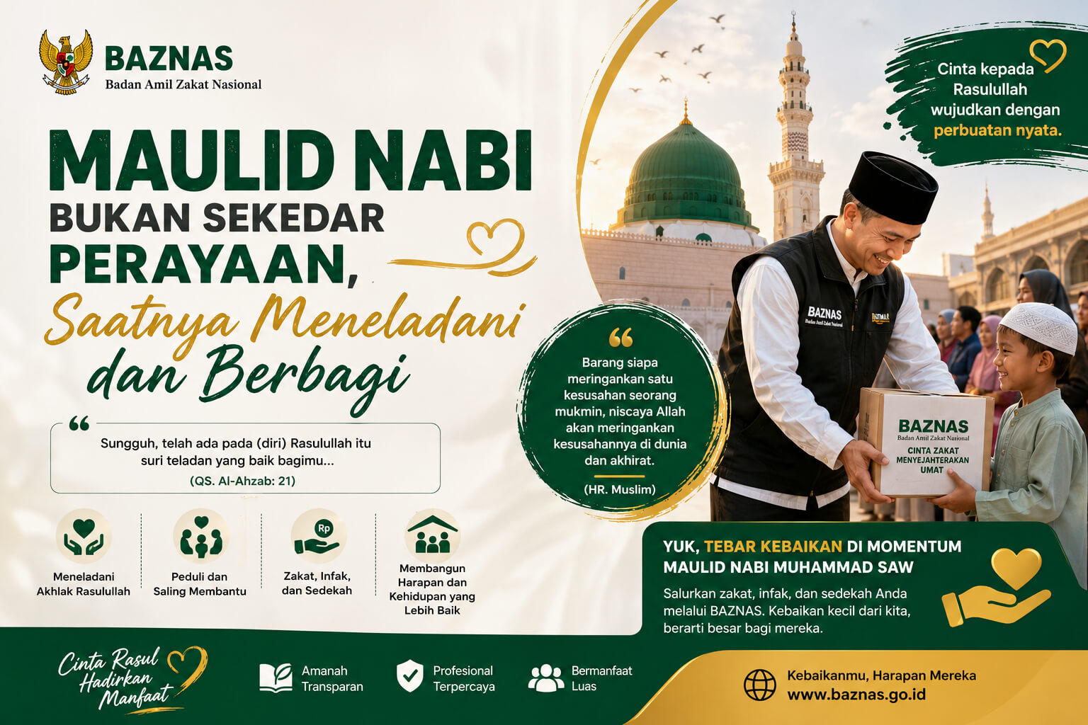 Maulid Nabi Bukan Sekadar Perayaan, Saatnya Meneladani dan Berbagi