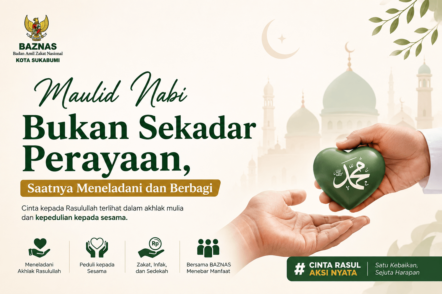 Maulid Nabi Bukan Sekadar Perayaan, Saatnya Meneladani dan Berbagi