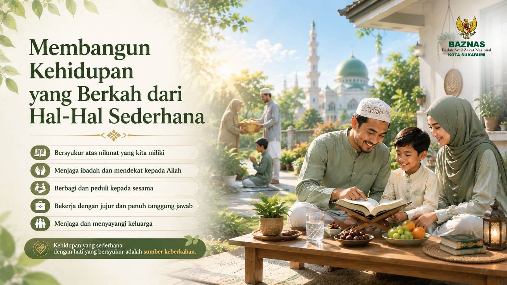 Membangun Kehidupan yang Berkah dari Hal-Hal Sederhana 