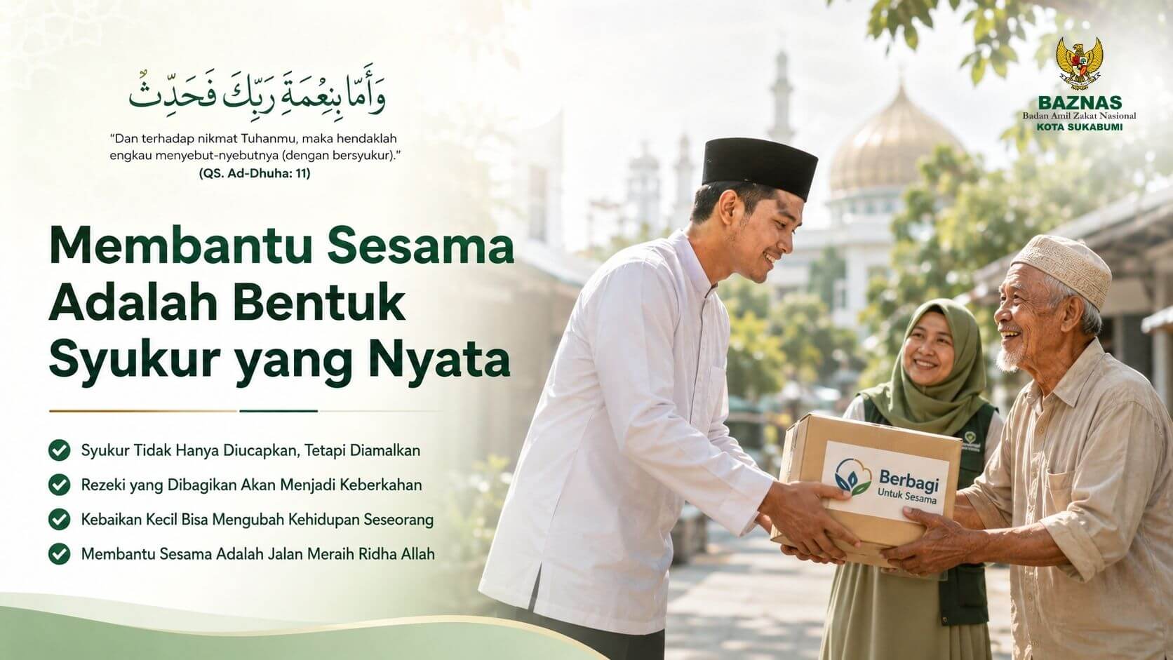 Membantu Sesama Adalah Bentuk Syukur yang Nyata