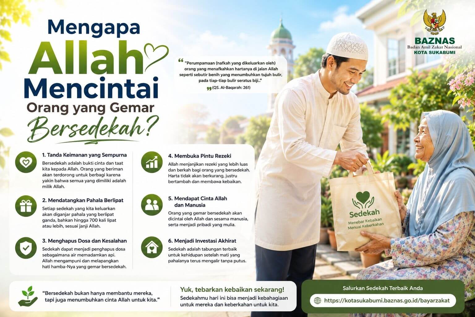 Mengapa Allah Mencintai Orang yang Gemar Bersedekah