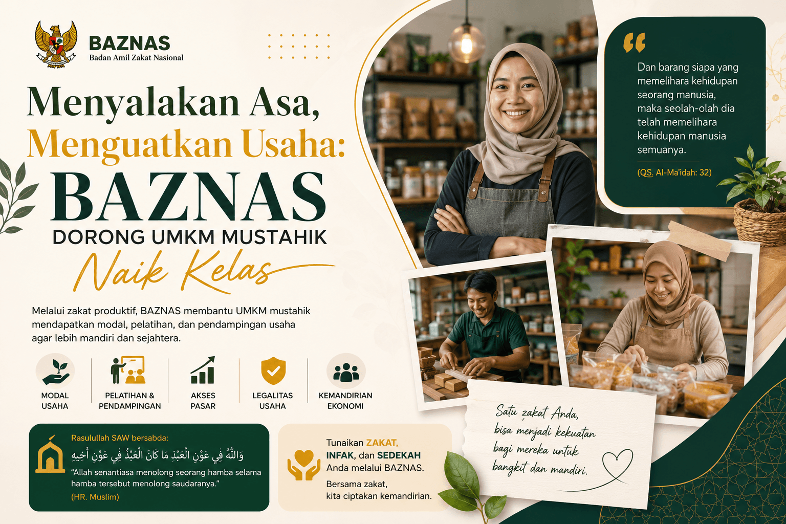 Menyalakan Asa, Menguatkan Usaha BAZNAS Dorong UMKM Mustahik Naik Kelas