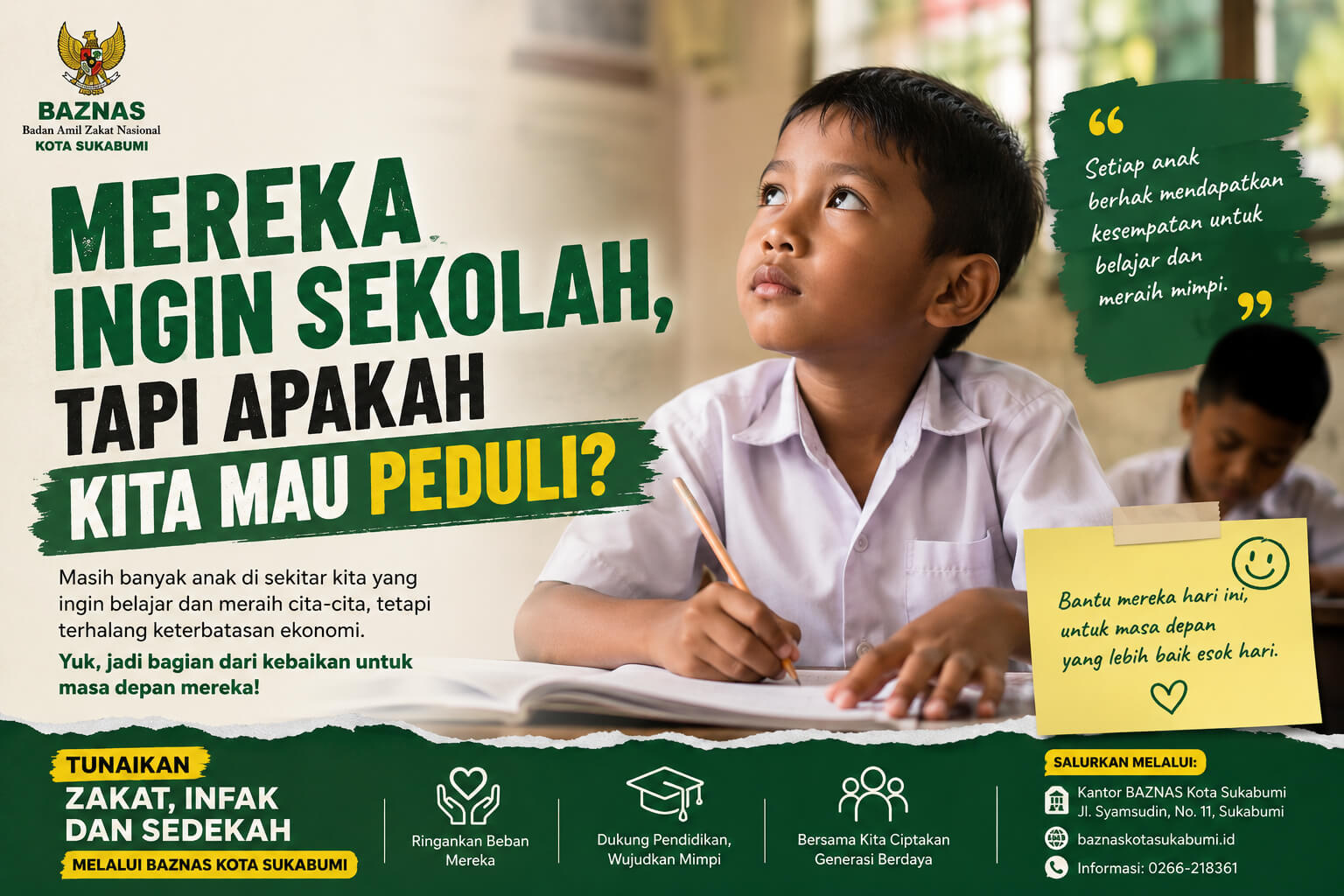 Mereka Ingin Sekolah, Tapi Apakah Kita Mau Peduli?