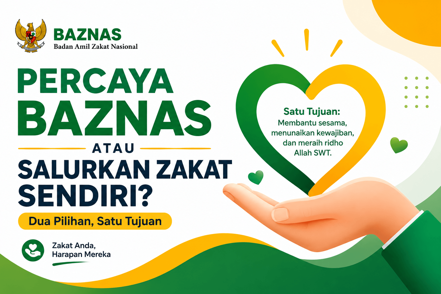 Percaya BAZNAS atau Salurkan Zakat Sendiri? Dua Pilihan, Satu Tujuan