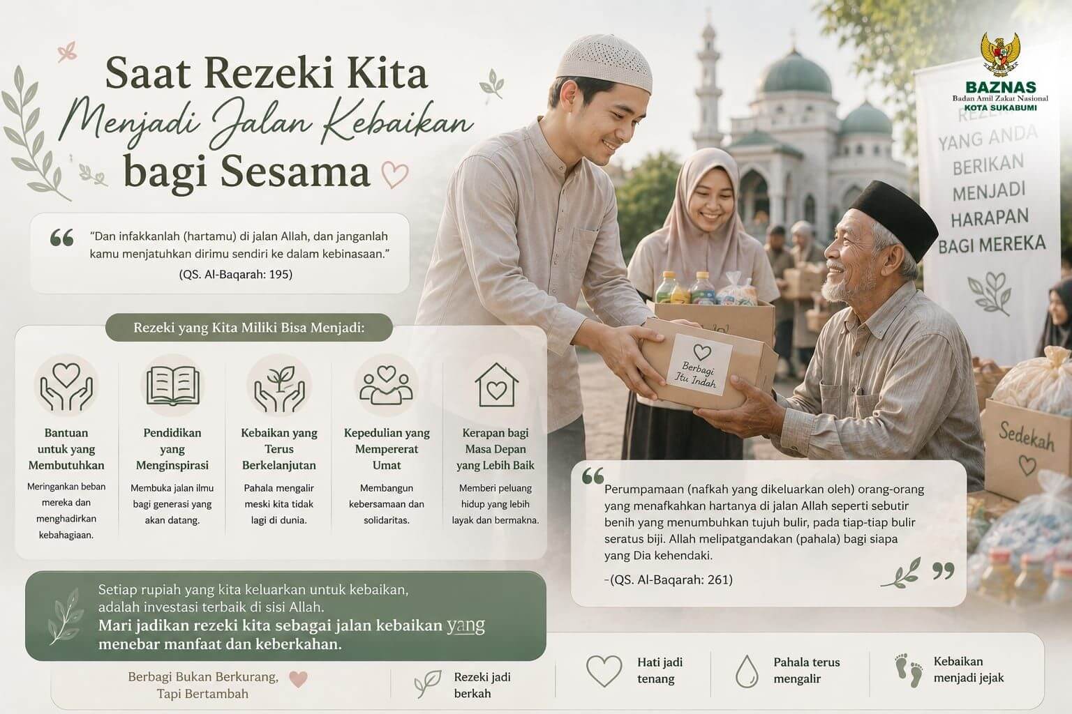 Saat Rezeki Kita Menjadi Jalan Kebaikan bagi Sesama