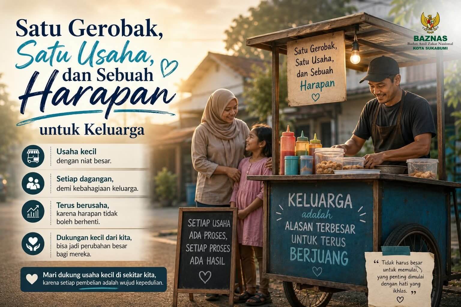 Satu Gerobak, Satu Usaha, dan Sebuah Harapan untuk Keluarga