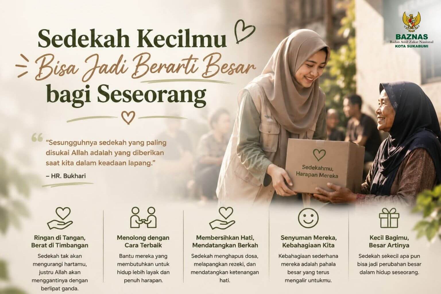 Sedekah Kecilmu Bisa Jadi Berarti Besar bagi Seseorang