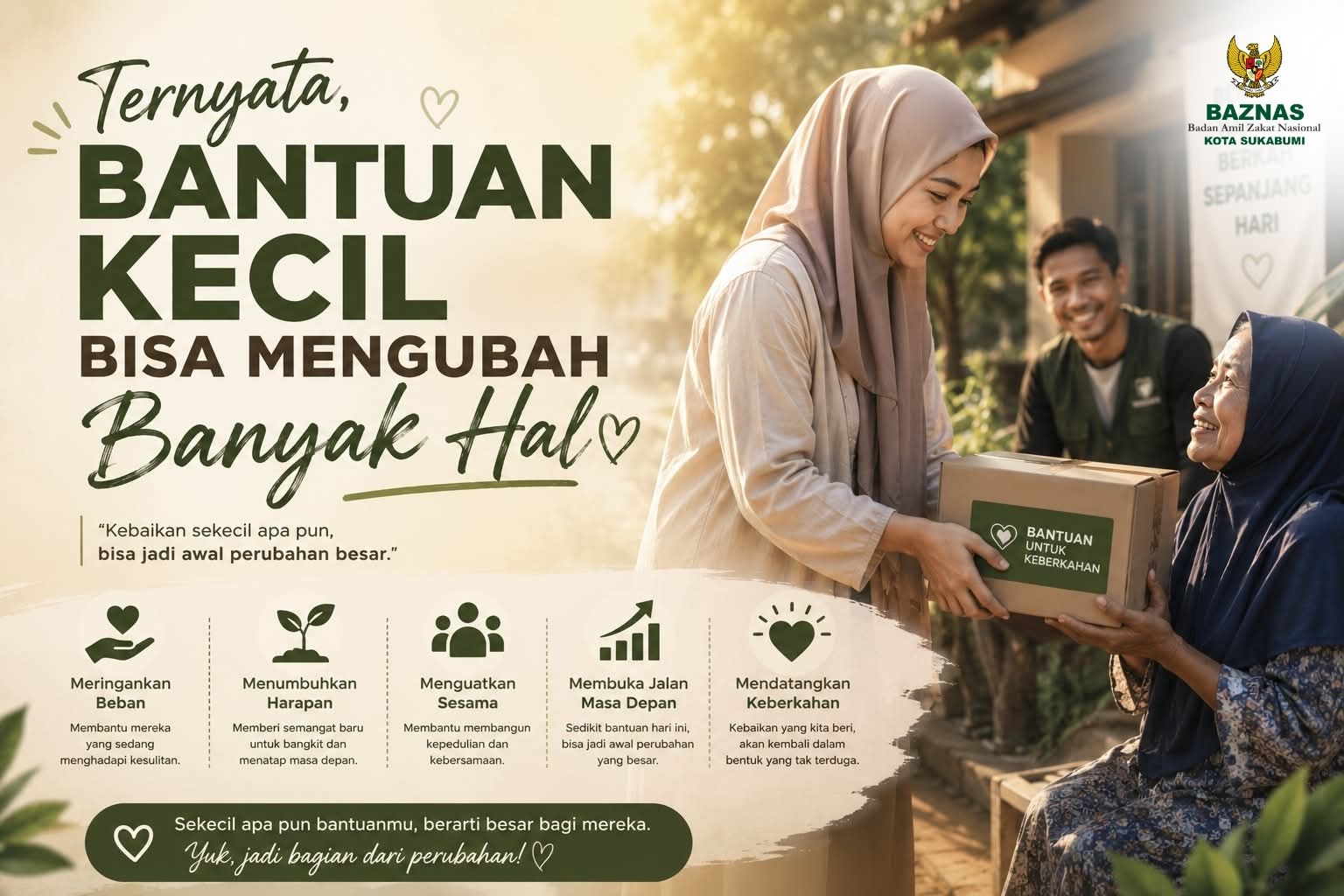 Ternyata, Bantuan Kecil Bisa Mengubah Banyak Hal
