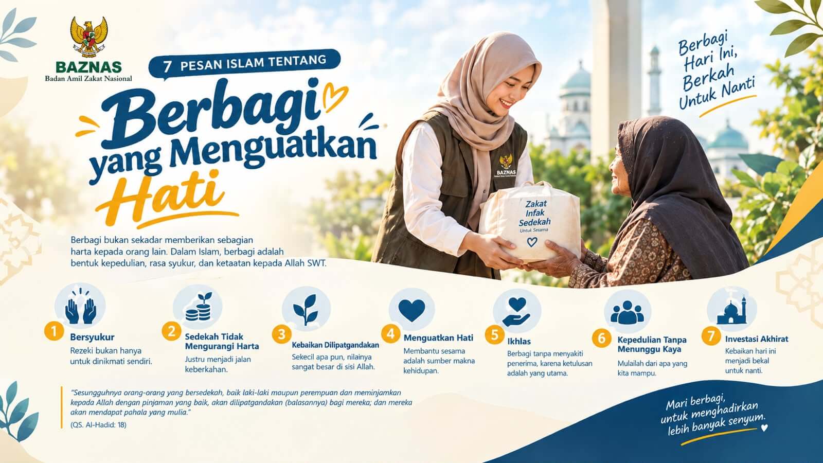 7 Pesan Islam tentang Berbagi yang Menguatkan Hati