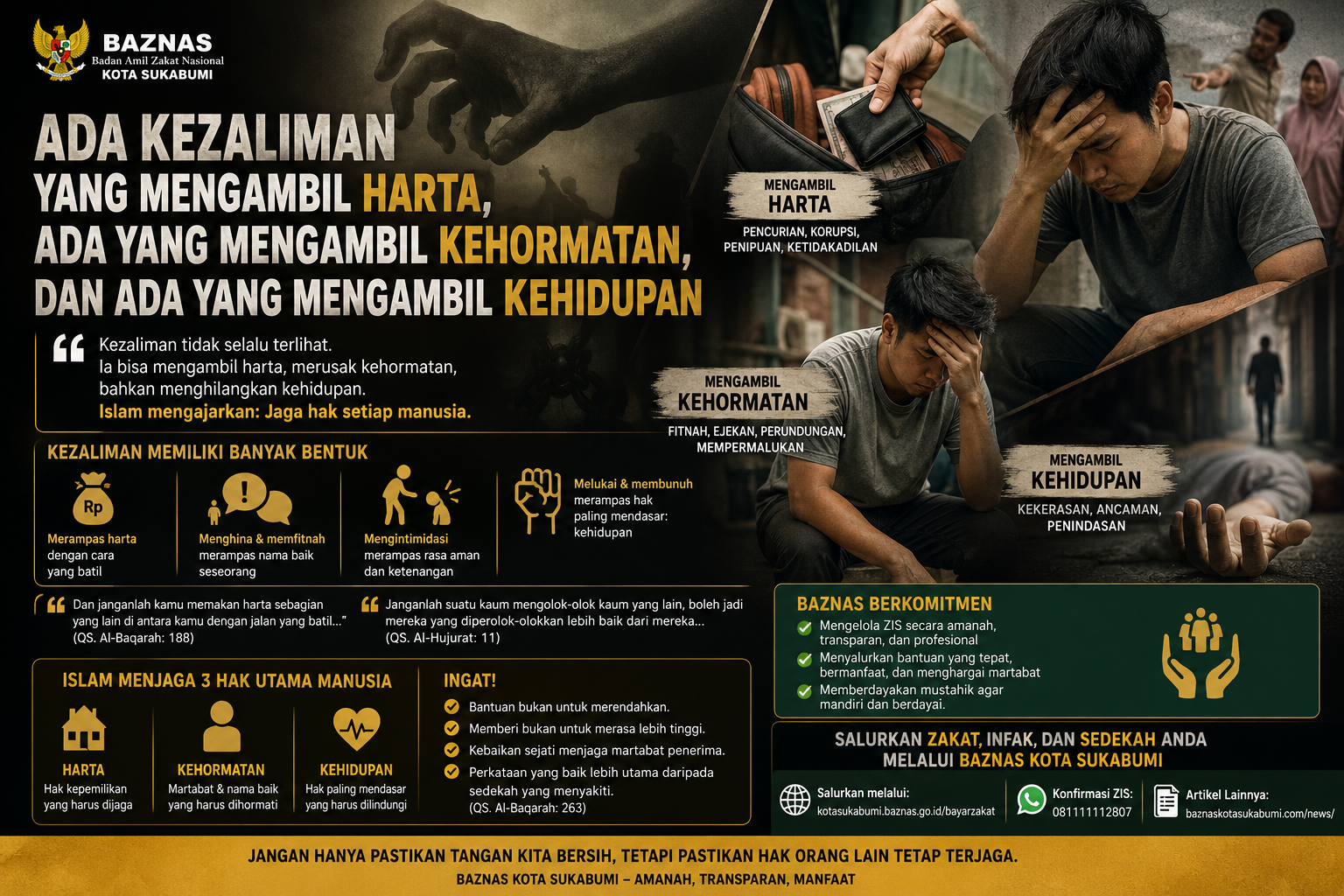 Ada Kezaliman yang Mengambil Harta, Ada yang Mengambil Kehormatan, dan Ada yang Mengambil Kehidupan