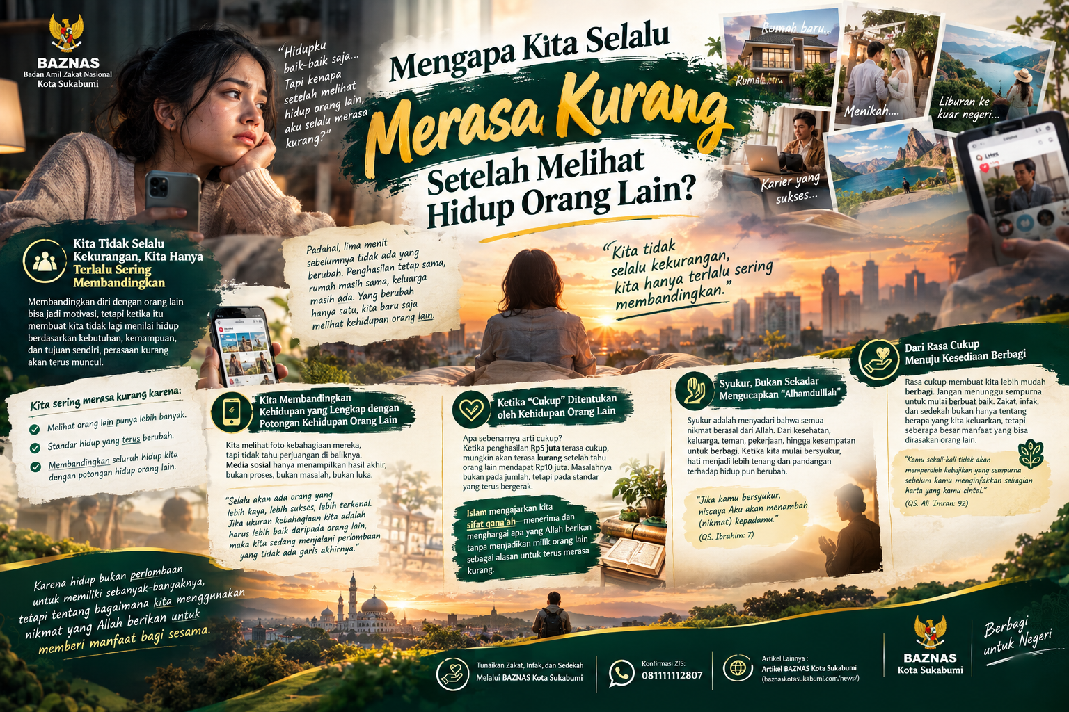 Mengapa Kita Selalu Merasa Kurang Setelah Melihat Hidup Orang Lain?