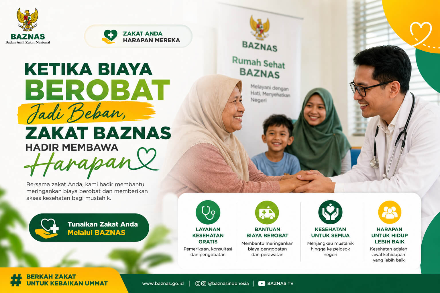 Ketika Biaya Berobat Jadi Beban, Zakat BAZNAS Hadir Membawa Harapan